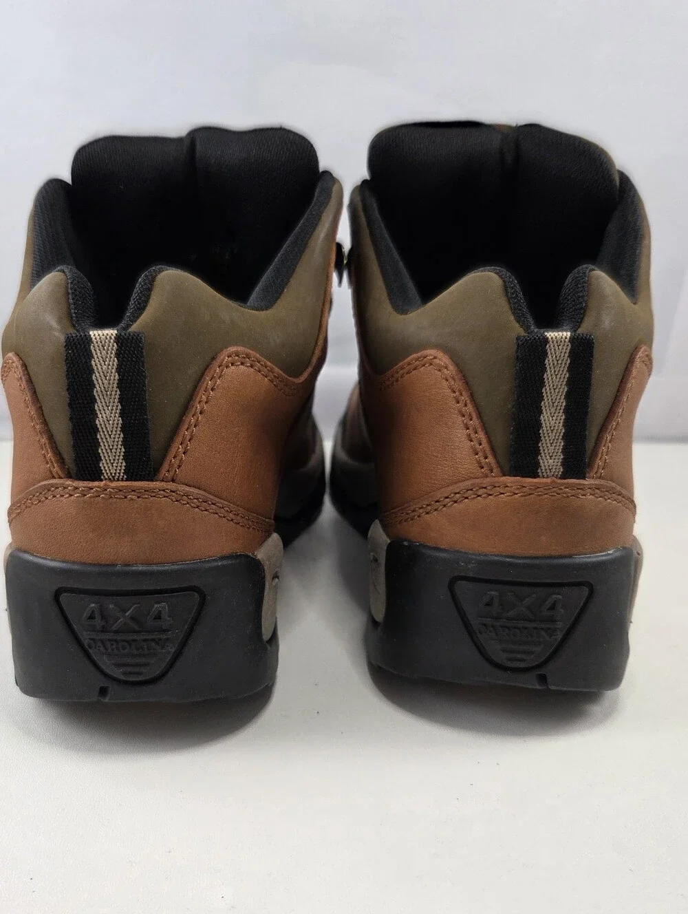 NOS Carolina 4X4 Leather Steel Toe Hiking Work Boots Brown Women's Size 8W 1479